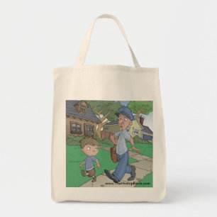 The Hiccup Book grocery tote - Asking the Mailman Bag