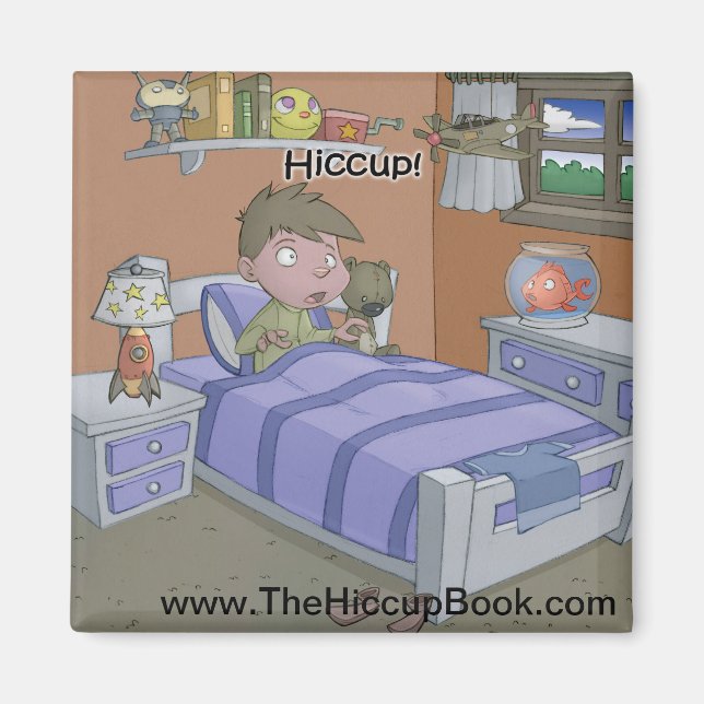 The Hiccup Book magnet - Sam (Front)