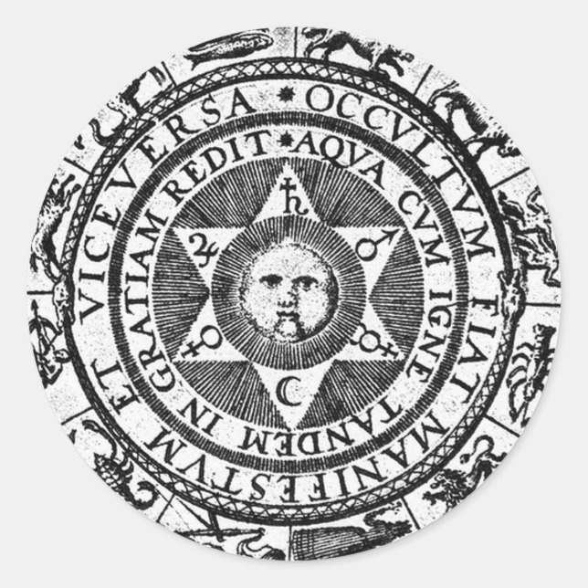 The Hidden Becomes Manifest Classic Round Sticker (Front)