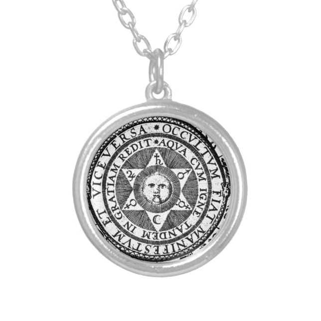 The Hidden Becomes Manifest Silver Plated Necklace (Front)