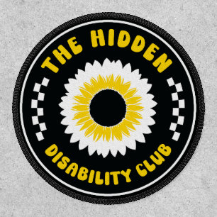 the hidden disability club button patch