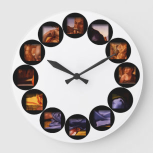 The Hidden Doni Tondo by Michelangelo Wall Clock