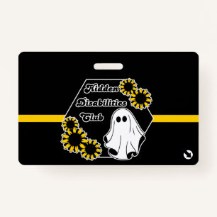 the hidden invisibility club with contact info badge
