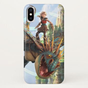 The Hidden World | Astrid On Stormfly's Back Iphone Xs Case by howtotrainyourdragon at Zazzle