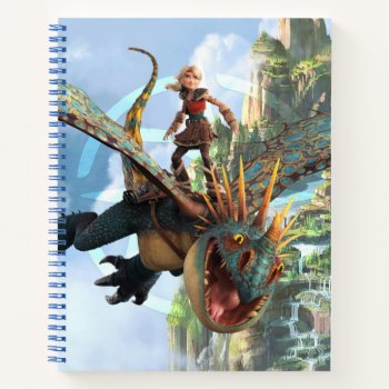 The Hidden World | Astrid On Stormfly's Back Notebook by howtotrainyourdragon at Zazzle