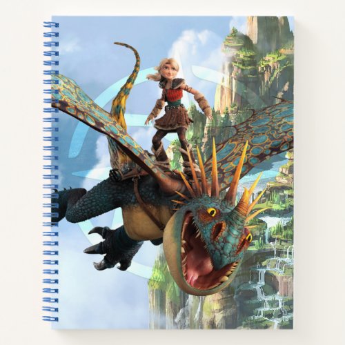 The Hidden World  Astrid On Stormflys Back Notebook