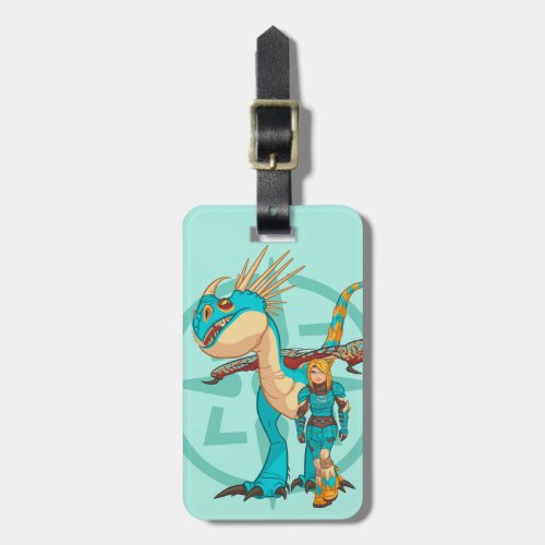 The Hidden World  Astrid  Stormfly In Armor Luggage Tag