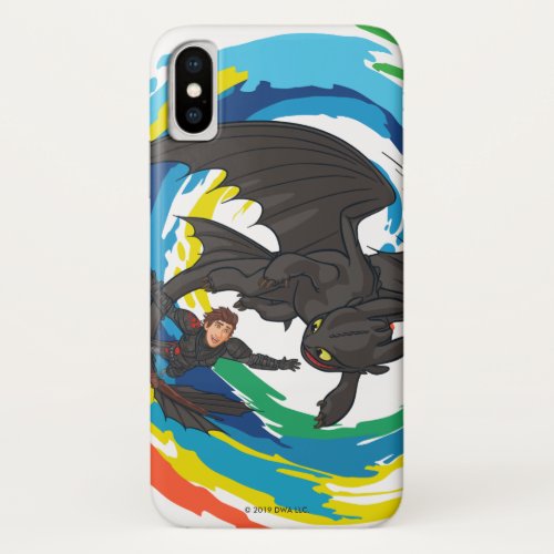 The Hidden World  Hiccup  Toothless Glide iPhone XS Case
