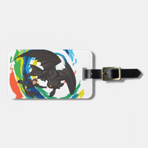 The Hidden World  Hiccup  Toothless Glide Luggage Tag