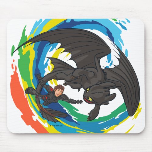 The Hidden World  Hiccup  Toothless Glide Mouse Pad