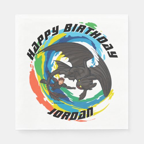 The Hidden World  Hiccup  Toothless Glide Napkins