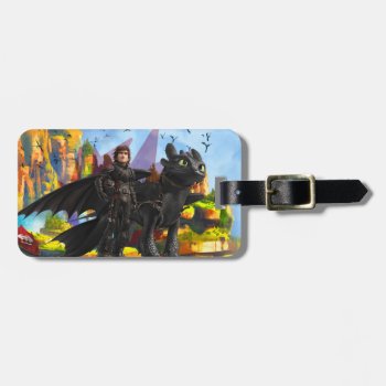 The Hidden World | Hiccup & Toothless In Armor Luggage Tag by howtotrainyourdragon at Zazzle