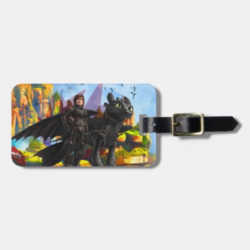 The Hidden World  Hiccup  Toothless In Armor Luggage Tag