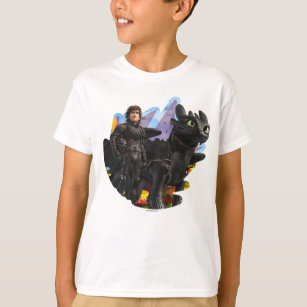 The Hidden World   Hiccup & Toothless In Armor T-Shirt