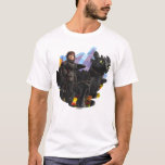 The Hidden World | Hiccup &amp; Toothless In Armor T-shirt at Zazzle