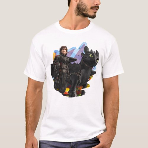 The Hidden World  Hiccup  Toothless In Armor T_Shirt