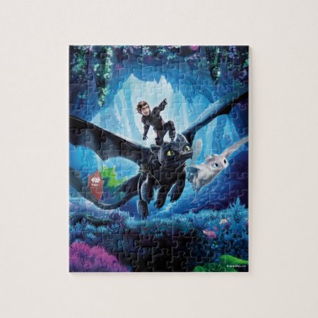 The Hidden World | Hiccup, Toothless, & Light Fury Jigsaw Puzzle