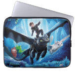 The Hidden World | Hiccup, Toothless, &amp; Light Fury Laptop Sleeve