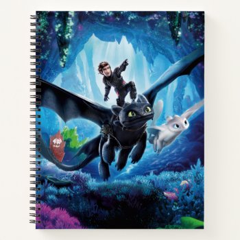 The Hidden World | Hiccup  Toothless  & Light Fury Notebook by howtotrainyourdragon at Zazzle