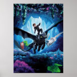 The Hidden World | Hiccup, Toothless, &amp; Light Fury Poster