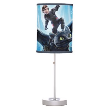 The Hidden World | Hiccup  Toothless  & Light Fury Table Lamp by howtotrainyourdragon at Zazzle