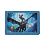 The Hidden World | Hiccup, Toothless, &amp; Light Fury Trifold Wallet