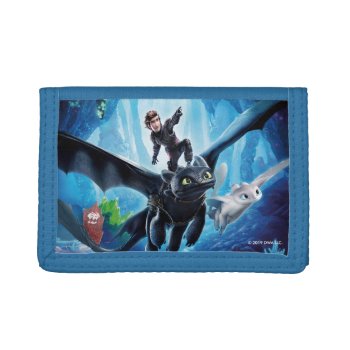 The Hidden World | Hiccup  Toothless  & Light Fury Trifold Wallet by howtotrainyourdragon at Zazzle