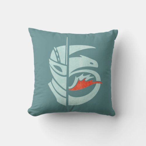 The Hidden World  Hiccup  Toothless Split Icon Throw Pillow