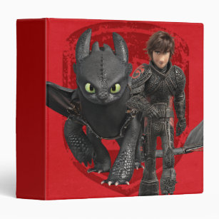 The Hidden World   Hiccup & Toothless Walking 3 Ring Binder