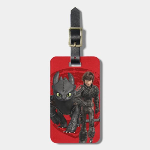 The Hidden World  Hiccup  Toothless Walking Luggage Tag