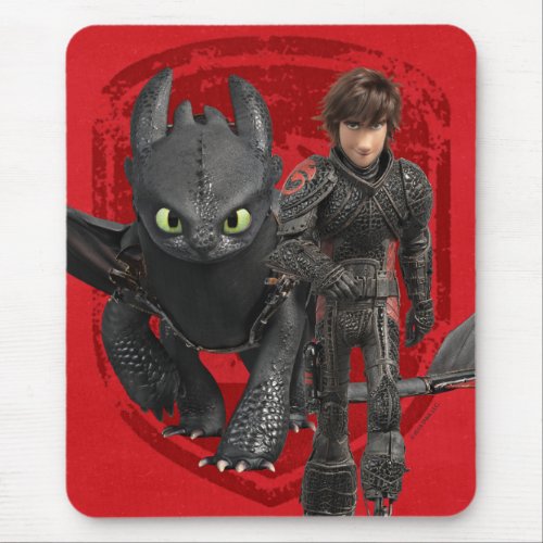 The Hidden World  Hiccup  Toothless Walking Mouse Pad