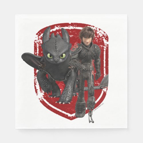 The Hidden World  Hiccup  Toothless Walking Napkins