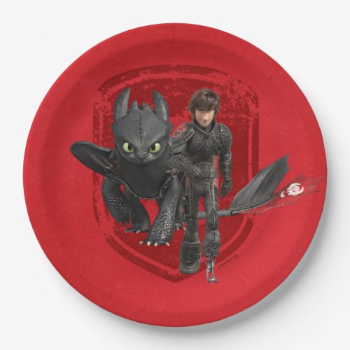 The Hidden World  Hiccup  Toothless Walking Paper Plates