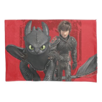 The Hidden World | Hiccup & Toothless Walking Pillow Case by howtotrainyourdragon at Zazzle