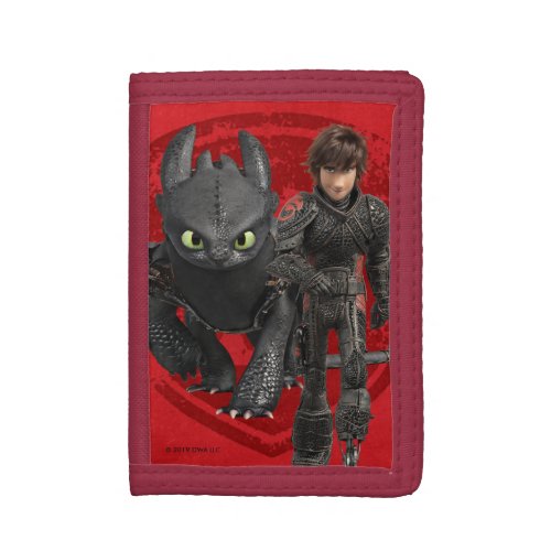 The Hidden World  Hiccup  Toothless Walking Trifold Wallet