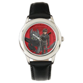 The Hidden World | Hiccup & Toothless Walking Watch by howtotrainyourdragon at Zazzle