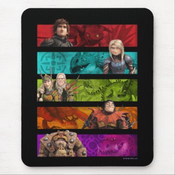 The Hidden World | Riders And Dragons Graphic Mouse Pad by howtotrainyourdragon at Zazzle