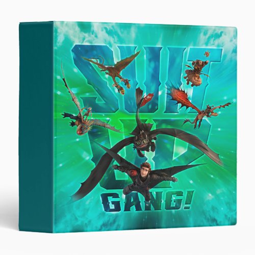 The Hidden World  Riders  Dragons Suit Up Gang 3 Ring Binder