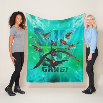 The Hidden World | Riders & Dragons Suit Up Gang Fleece Blanket by howtotrainyourdragon at Zazzle