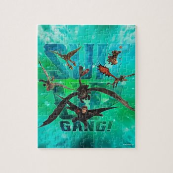 The Hidden World | Riders & Dragons Suit Up Gang Jigsaw Puzzle by howtotrainyourdragon at Zazzle