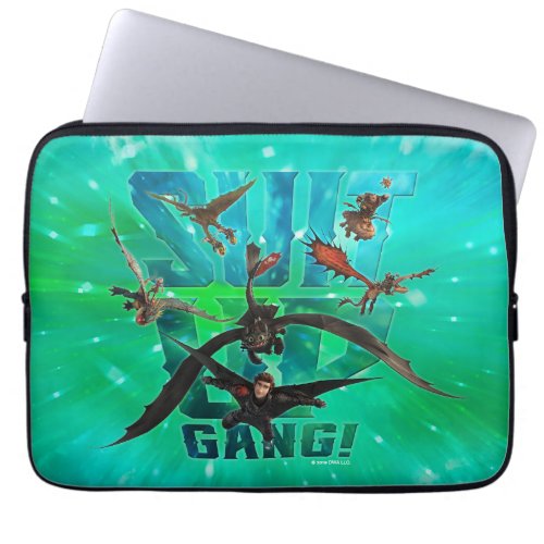 The Hidden World  Riders  Dragons Suit Up Gang Laptop Sleeve