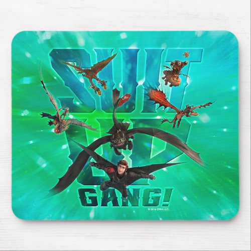 The Hidden World  Riders  Dragons Suit Up Gang Mouse Pad