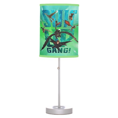 The Hidden World  Riders  Dragons Suit Up Gang Table Lamp