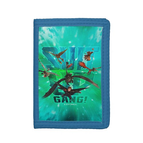 The Hidden World  Riders  Dragons Suit Up Gang Trifold Wallet
