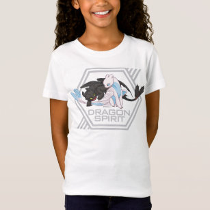 Femme Coupe et Kids How to Train Your Dragon Inspiré Lumière Fury T-Shirt 