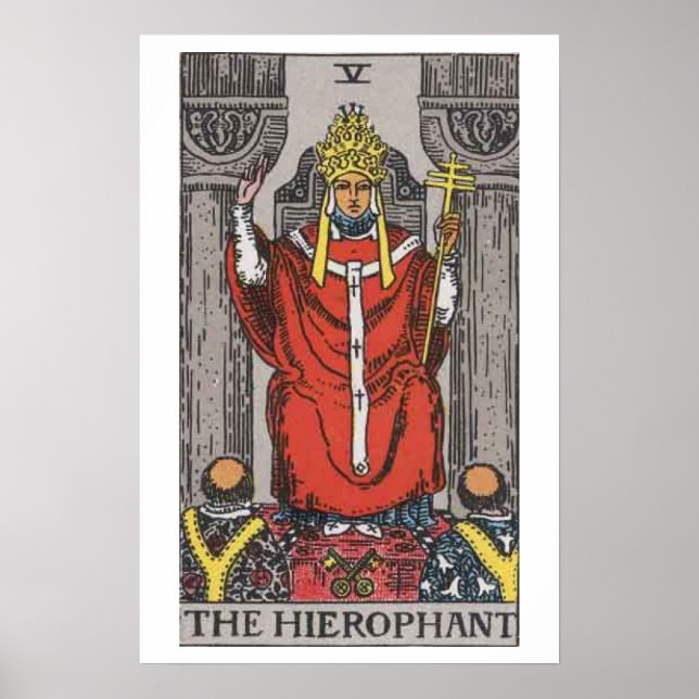 The Hierophant Tarot Card Poster (Front)