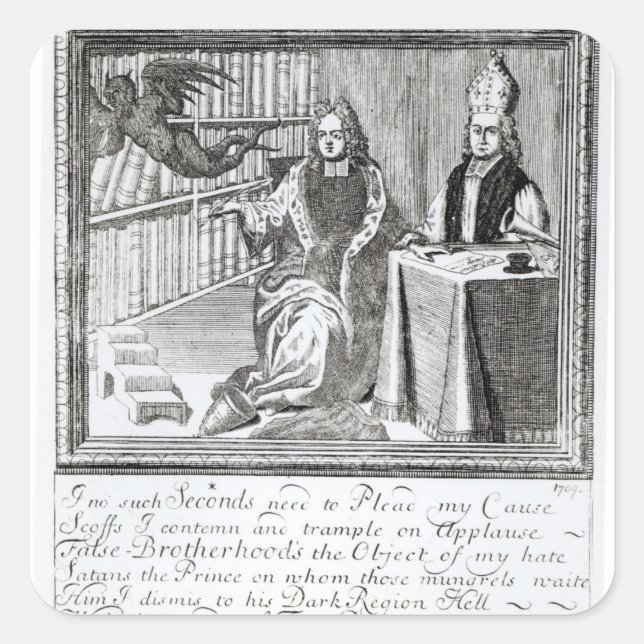 The High Church Champion, Pleading his own Square Sticker (Front)