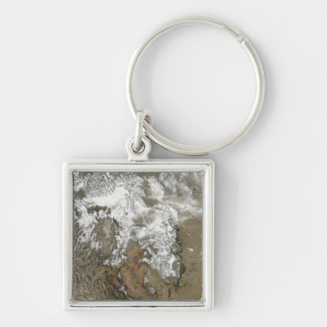 The high peaks of the Rocky Mountains Keychain (Front)