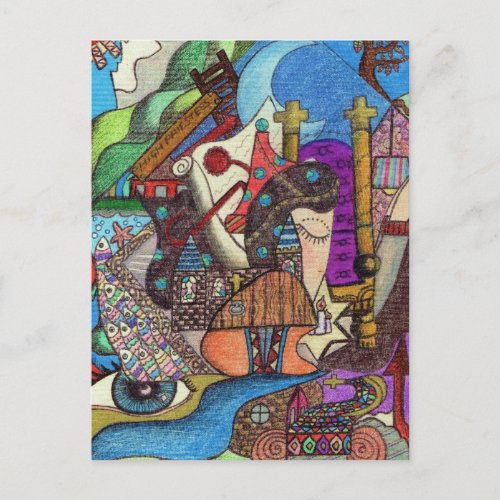 The High Priestess Tarot card by Kaye Talvilahti