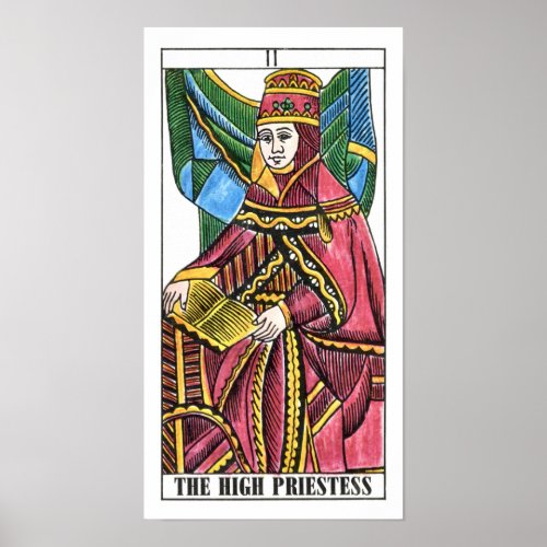 The High Priestess Tarot Card Poster
